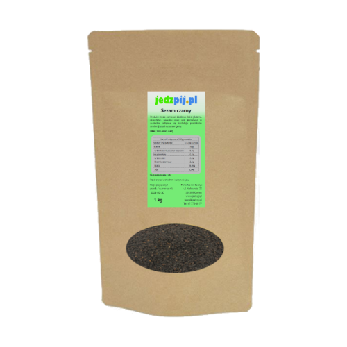 Sezam czarny ziarno 1kg - jedzpij