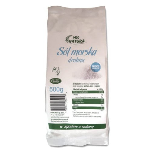 Sól morska drobna 500g pro natura