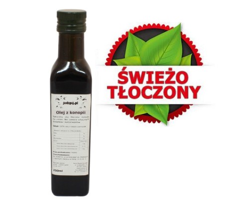 Olej konopny 250ml -tłoczny na zimno -jedzpij
