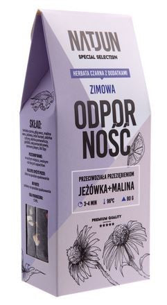 Herbata czarna zimowa odporność 80g natjun