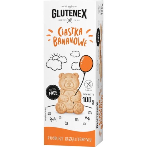 Ciastka bananowe bezglutenowe 100g Glutenex