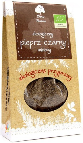 Ekologiczny pieprz czarny mielony 50g dary natury
