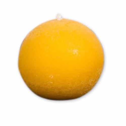 Świeca z wosku pszczelego kula mała 60x70